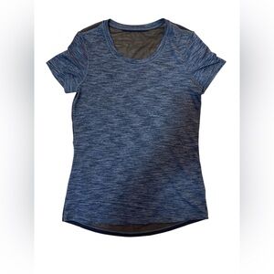 Lululemon Gray Mix & Mesh Short Sleeve Crew Neck T-Shirt Women's Size 4